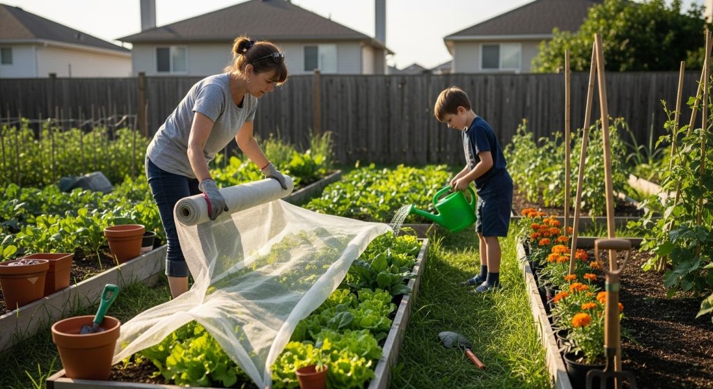 Protégez vos légumes du vent chaud cet été : 3 techniques simples pour un potager en pleine santé