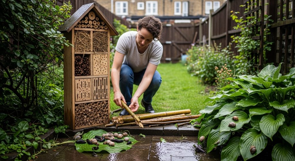 Un hôtel à insectes DIY pour éliminer limaces et escargots après les orages estivaux