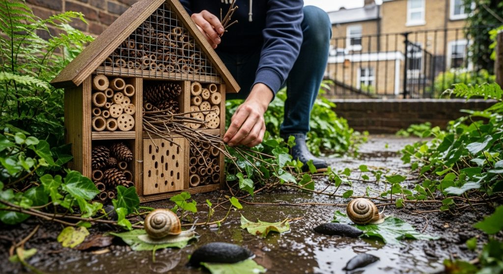Un hôtel à insectes DIY pour éliminer limaces et escargots après les orages estivaux